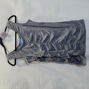 Simply Vera VERAWANG crinkle tank top petite medium PM